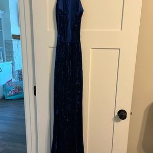 Formal dress in velvet